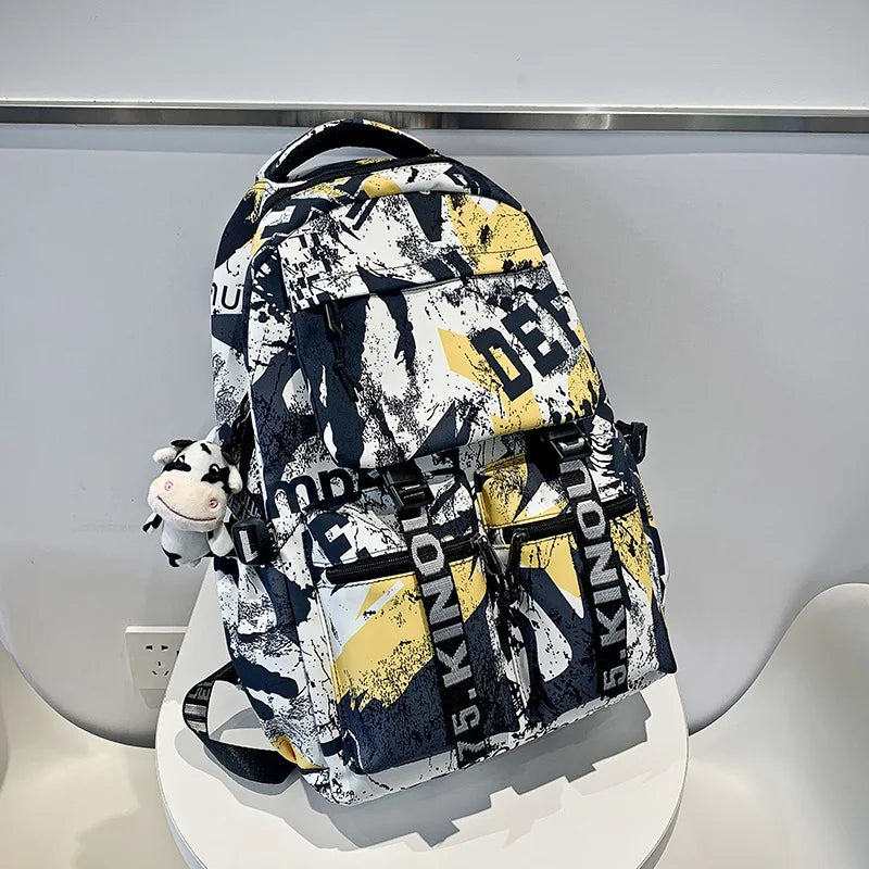 new fashion school backpack for teenage boys cool schoolbag waterproof  travel backpack college large bookbag kids school bags