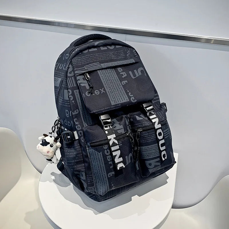 new fashion school backpack for teenage boys cool schoolbag waterproof  travel backpack college large bookbag kids school bags