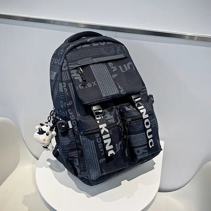new fashion school backpack for teenage boys cool schoolbag waterproof  travel backpack college large bookbag kids school bags