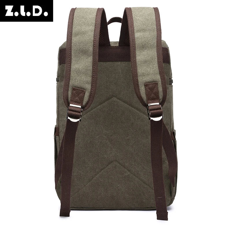 new style men backpack laptop bag male Strong vintage canvas ckpack for school boys girls outdoor travel bag vintage classic