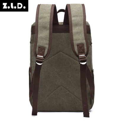 new style men backpack laptop bag male Strong vintage canvas ckpack for school boys girls outdoor travel bag vintage classic