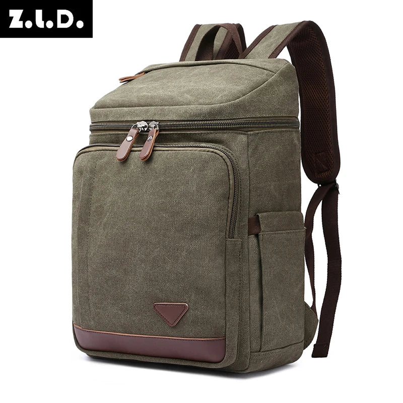new style men backpack laptop bag male Strong vintage canvas ckpack for school boys girls outdoor travel bag vintage classic