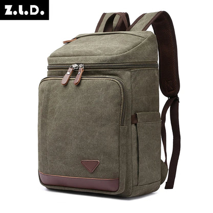 new style men backpack laptop bag male Strong vintage canvas ckpack for school boys girls outdoor travel bag vintage classic