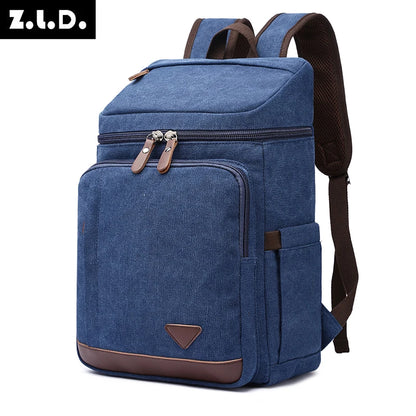 new style men backpack laptop bag male Strong vintage canvas ckpack for school boys girls outdoor travel bag vintage classic