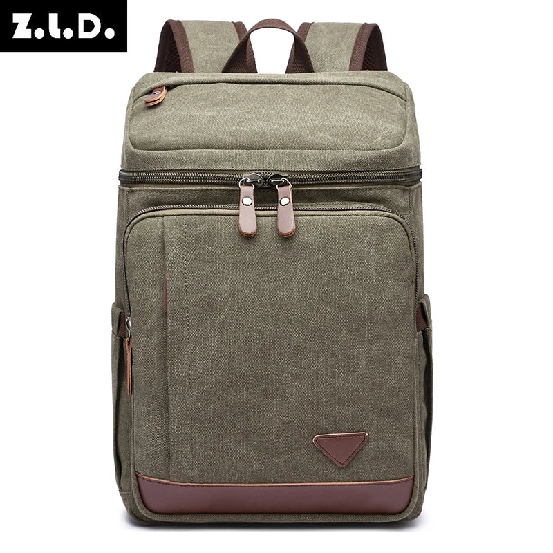 new style men backpack laptop bag male Strong vintage canvas ckpack for school boys girls outdoor travel bag vintage classic
