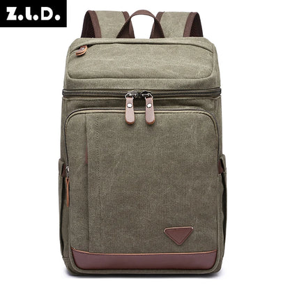 new style men backpack laptop bag male Strong vintage canvas ckpack for school boys girls outdoor travel bag vintage classic