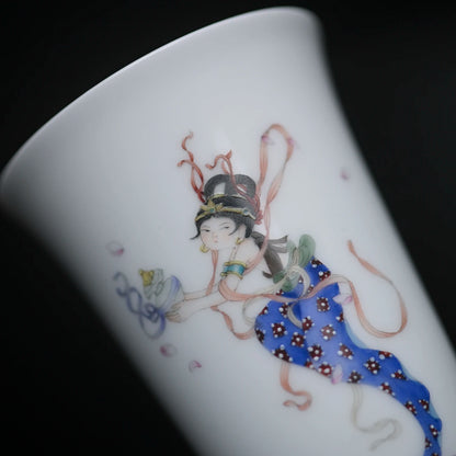 of feather hall jingdezhen ceramic hand-painted fragrance-smelling cup large sample tea cup cup cup Chinese master