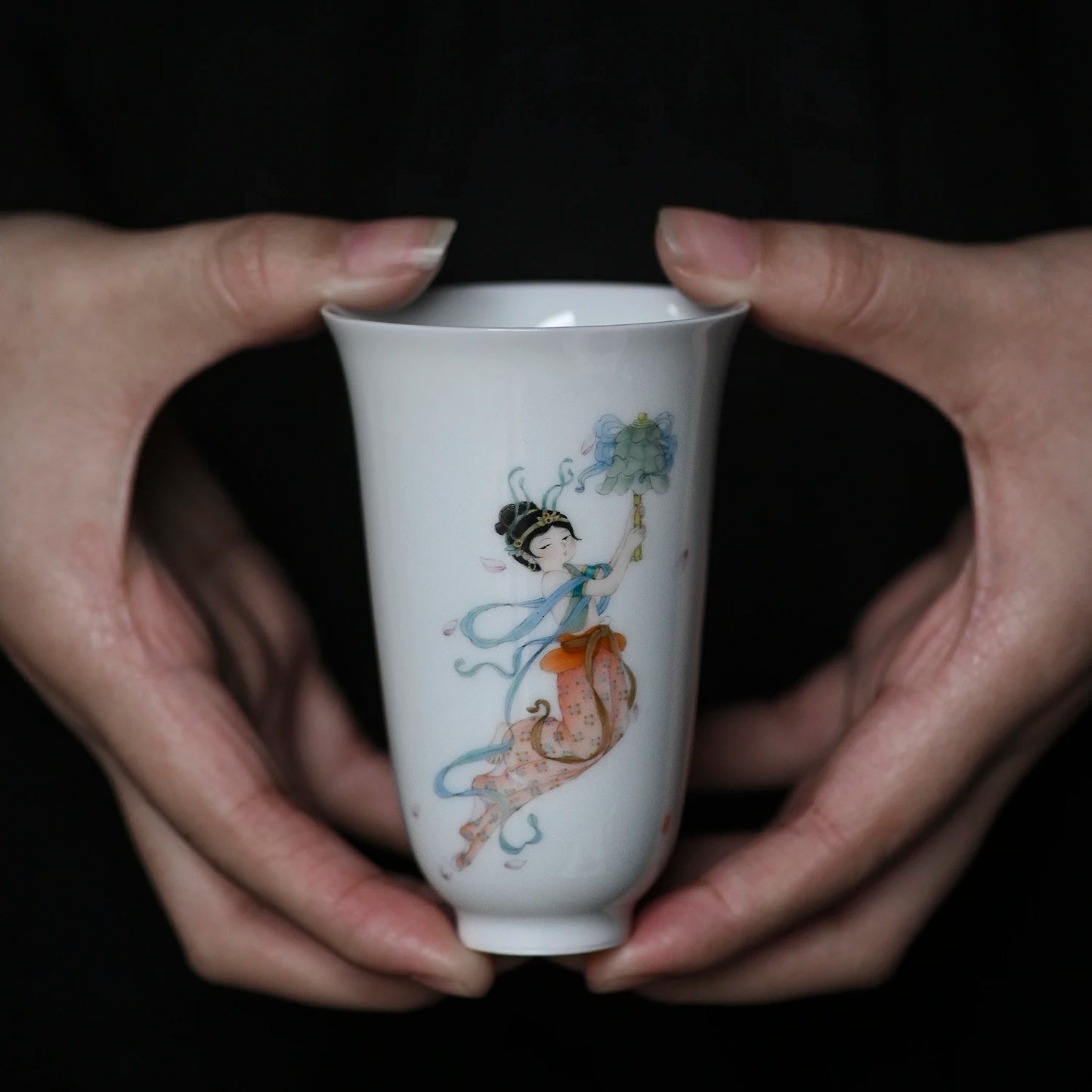 of feather hall jingdezhen ceramic hand-painted fragrance-smelling cup large sample tea cup cup cup Chinese master