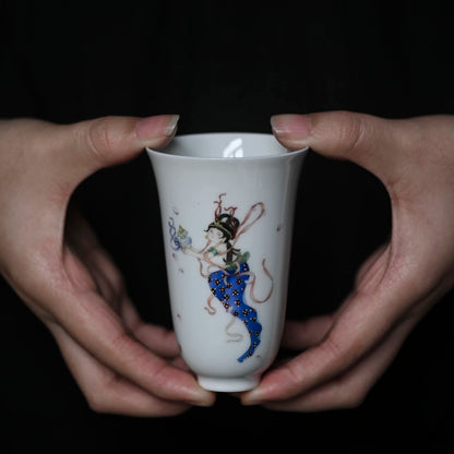 of feather hall jingdezhen ceramic hand-painted fragrance-smelling cup large sample tea cup cup cup Chinese master