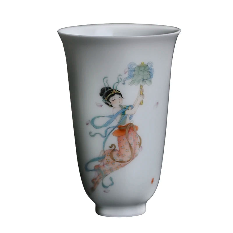 of feather hall jingdezhen ceramic hand-painted fragrance-smelling cup large sample tea cup cup cup Chinese master
