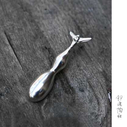 of the fine silver hand play the gourd ChaBo shelved ChaZhen shelf tea accessories shelf furnishing articles home