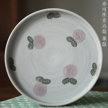 of the jingdezhen ceramic teapot hand-painted hydrangea cool domestic large capacity coffee pot of water kettle