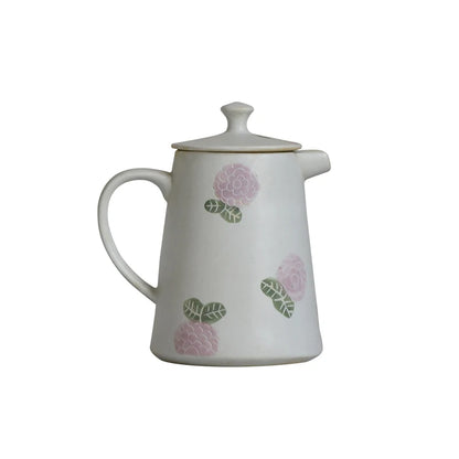 of the jingdezhen ceramic teapot hand-painted hydrangea cool domestic large capacity coffee pot of water kettle