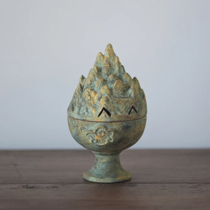 of the jingdezhen hand-carved gold boshan ship ceramic stove.it censer aromatherapy furnace incense incense seat