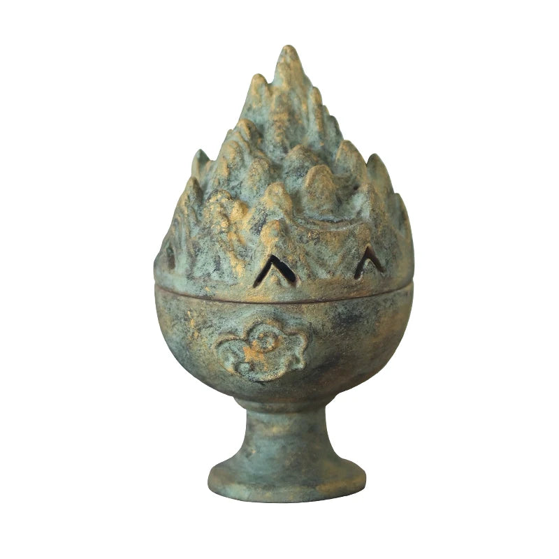 of the jingdezhen hand-carved gold boshan ship ceramic stove.it censer aromatherapy furnace incense incense seat