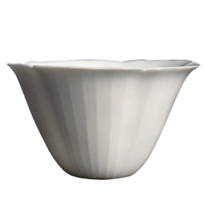 of the jingdezhen pure hand-carved cup sweet white glaze flower petals ling sample tea cup thin body porcelain cup