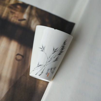 of the jingdezhen teacups hand-painted ceramic poems manual sample tea cup fragrance-smelling cup cup master cup