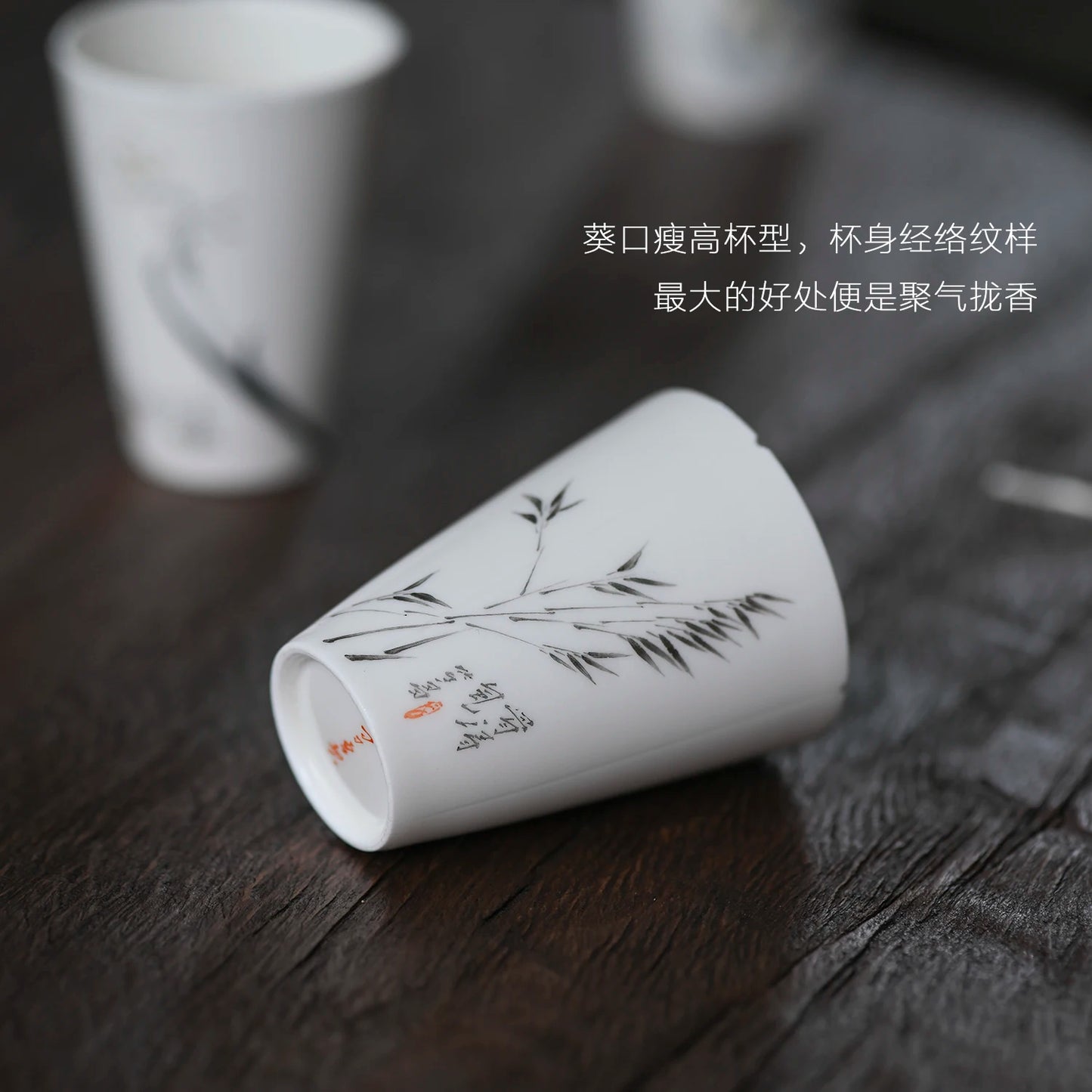 of the jingdezhen teacups hand-painted ceramic poems manual sample tea cup fragrance-smelling cup cup master cup