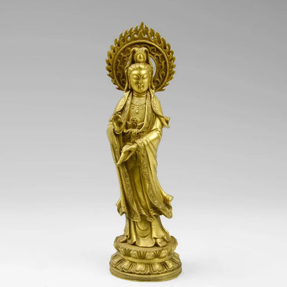office home efficacious protective Talisman House Protection # Buddhism GUANYIN PUSA  Avalokitesvara  BRASS statue