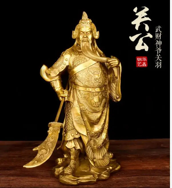 office home efficacious protective Talisman Protection # Money Drawing Martial god of wealth GUAN GONG Guandi BRASS statue