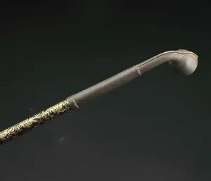 old Grandpa Uncle Copper Brass craft Old antique HANDWORK CARVED FLOWER USABLE SUPERB SMOKING TOOL PIPE