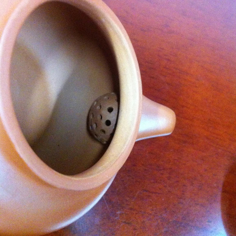 on sales Chinese kungfu tea pot small size yixing purple clay pot ball infuse holes China tea brewer pot of tea fast shipment