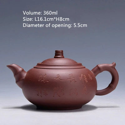 on sales Chinese tea pot real yixing zisha pot marked multi-size kungfu pot of tea China authentic purple clay duan clay pots