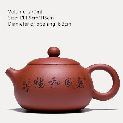 on sales Chinese tea pot real yixing zisha pot marked multi-size kungfu pot of tea China authentic purple clay duan clay pots