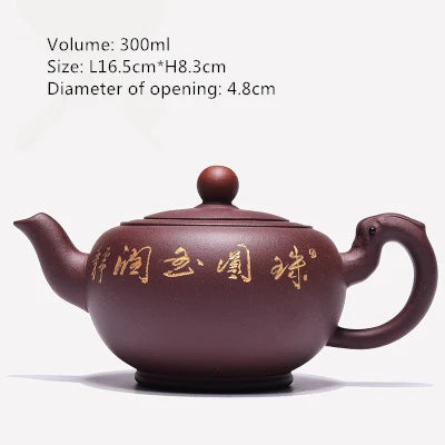 on sales Chinese tea pot real yixing zisha pot marked multi-size kungfu pot of tea China authentic purple clay duan clay pots