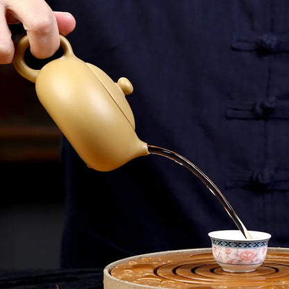 on sales True yixing zisha duan clay tea pot marked with tea infuser 9 holes xishi pots 230ml Chinese kungfu master