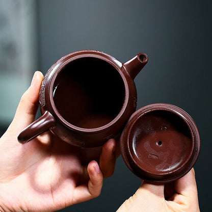 on sales guaranteed real yixing zisha tea pot dragon carved relief big opening kungfu pot handmade master tea brewer pot China