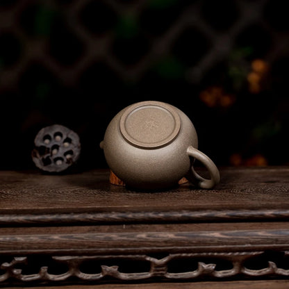 on sales marked tea pot real yixing zisha qinghui duan clay kungfu pot 230ml Chinese pot antique style free shipping