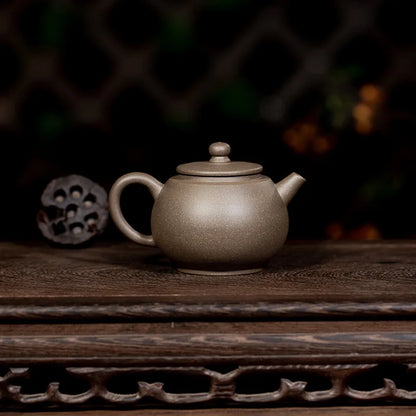 on sales marked tea pot real yixing zisha qinghui duan clay kungfu pot 230ml Chinese pot antique style free shipping