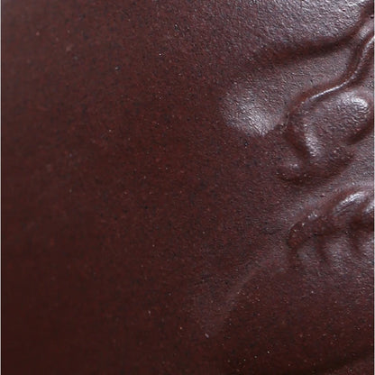 on sales real yixing zisha purple clay tea pot marked Chinese kungfu Dezhong pot 300ml handmade carved