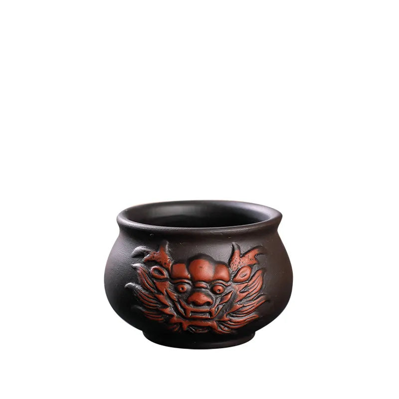 on sales yixing zisha tea cup antique style Chinese kungfu cup of tea 65ml handmade master cups