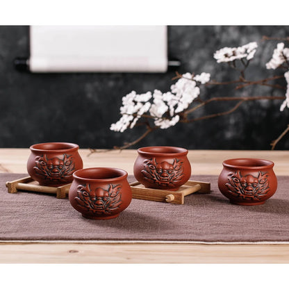 on sales yixing zisha tea cup antique style Chinese kungfu cup of tea 65ml handmade master cups