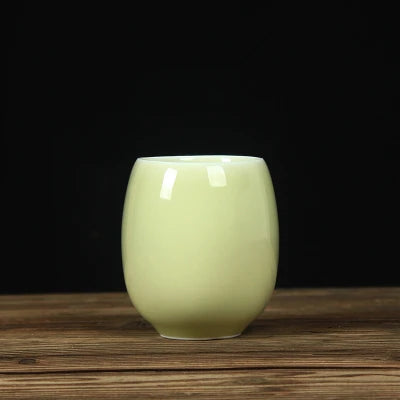 one tea cup longquan celadon marked porcelain coffee cup mug crackle glaze ceramic cups 260ml Chinese personal cup on sales