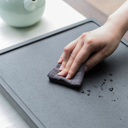 one tea tray metal tea filteration invisible water draining holes complete stone tea table heavy weighed serving trays large