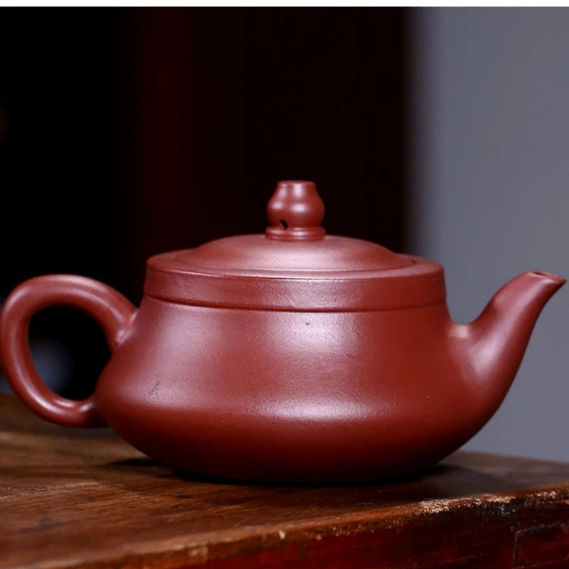 original ore real yixing zisha old purple clay tea pot marked 9 infuser holes 300ml Chinese kungfu Qu pots on big sales