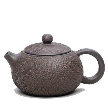 original ore yixing zisha tea pot marked black galaxy clay handmade kungfu tea pots Chinese purple grit pot of tea xishi