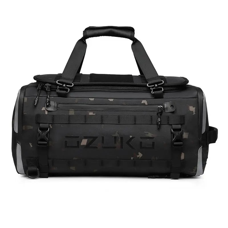 ozuko Travel backpack Men's Sports Fitness Dry and Wet Separation Travel Bag Short Business Trip Weekend Camping Backpack