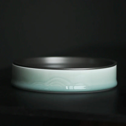 pea green tin GaiHu bearing built dry machine ceramic tea wash in hot water tank fittings of the tea ceremony