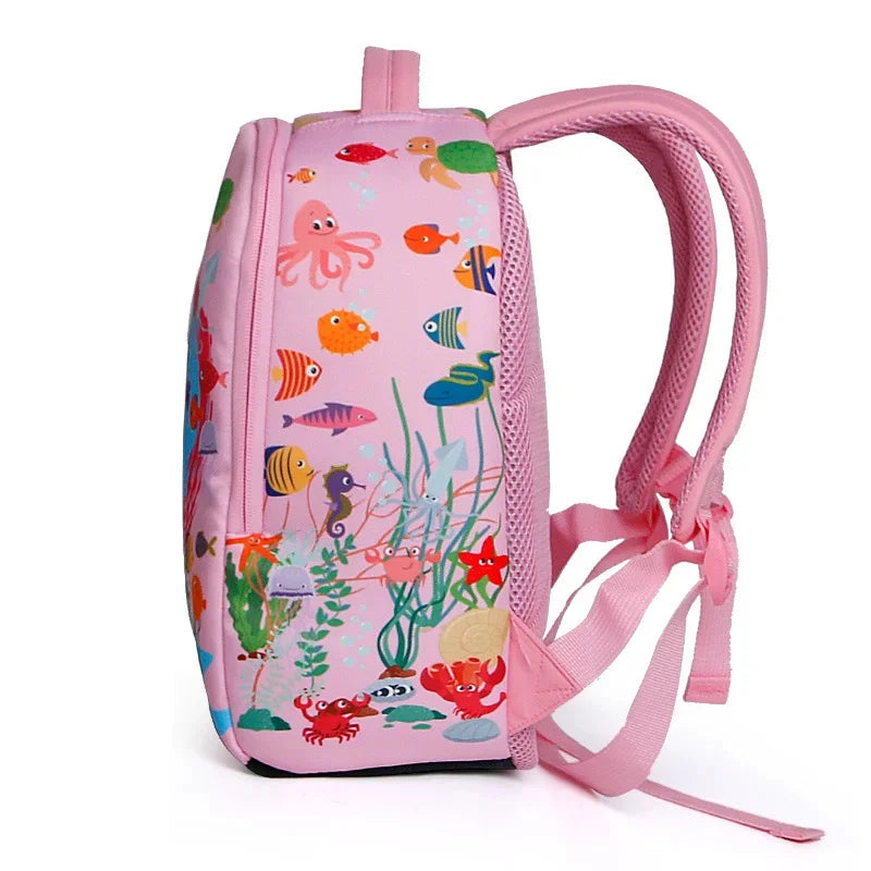 pink School children schoolbag cute anime backpack kids school bags for teenage girls boys mochila escolar infantil