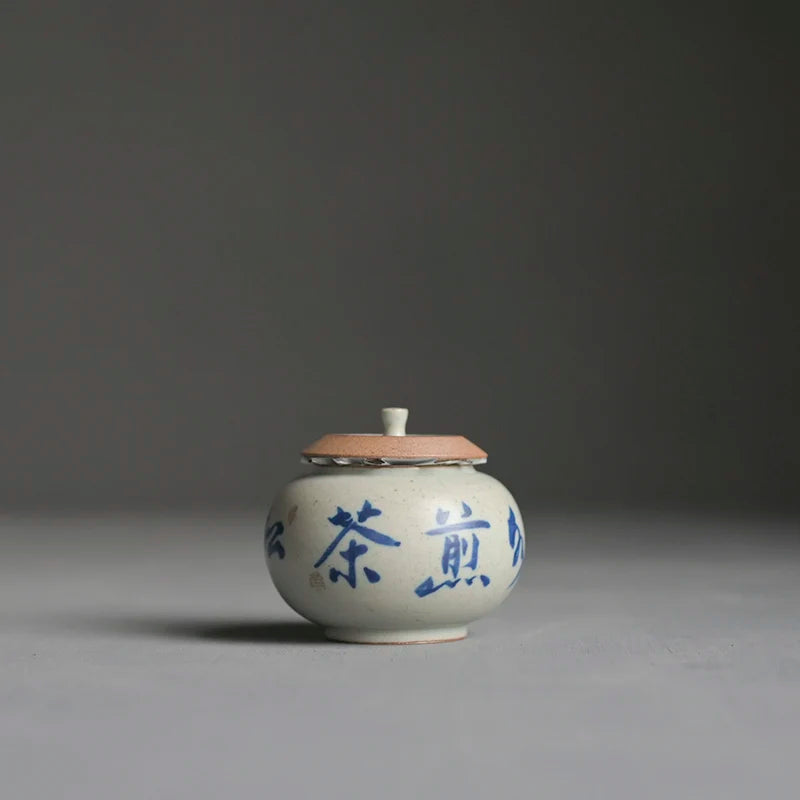 porcelain handmade coarse pottery kung fu tea set porcelain tea calligraphy verse style restoring ancient ways