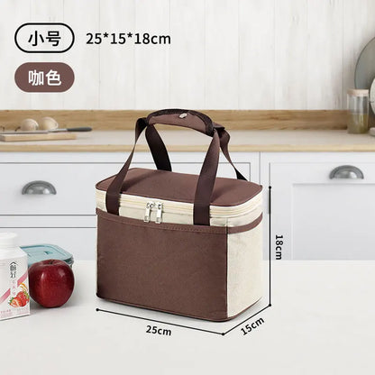 portable cooler thermal bag Lunch Bag for food travel Cooler Drink Beer Lunch Box Insulated cooler meal Camping delivery bag