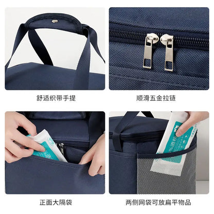 portable cooler thermal bag Lunch Bag for food travel Cooler Drink Beer Lunch Box Insulated cooler meal Camping delivery bag