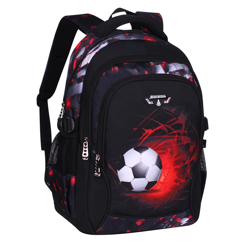 printing football schoolbag child anime backpack travel bag soccers school bags for teenage boys mochila escolar infantil menino
