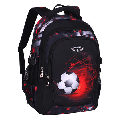 printing football schoolbag child anime backpack travel bag soccers school bags for teenage boys mochila escolar infantil menino