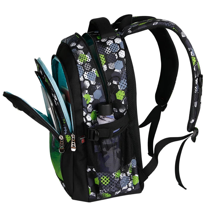 printing football schoolbag cute anime backpack travel bag soccers school bags for teenage boys mochila escolar infantil menino