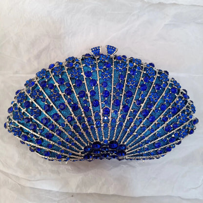 purple Diamond Elegant Clutch Minaudiere Bags Women Crystal Evening Bag Purses And Handbags Wedding Party Dinner Bolso Mujer